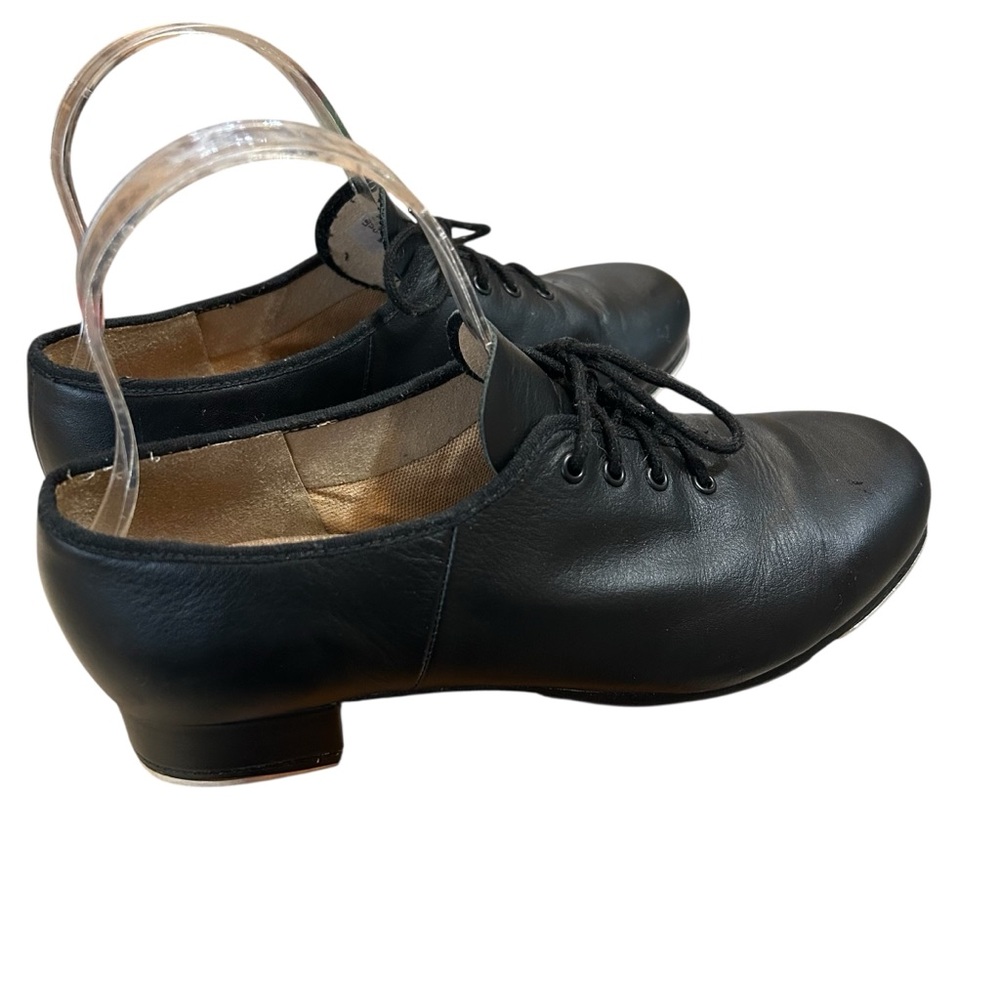 Bloch Leather Techno Tap Jazz Shoes Lace Up Black Size 8.5 - Picture 3 of 11